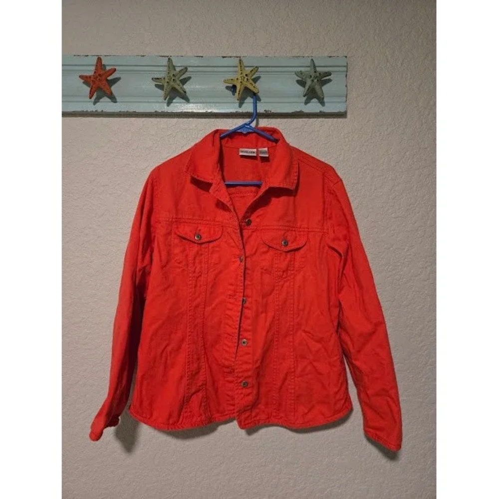 Chico's Pink Denim Jacket